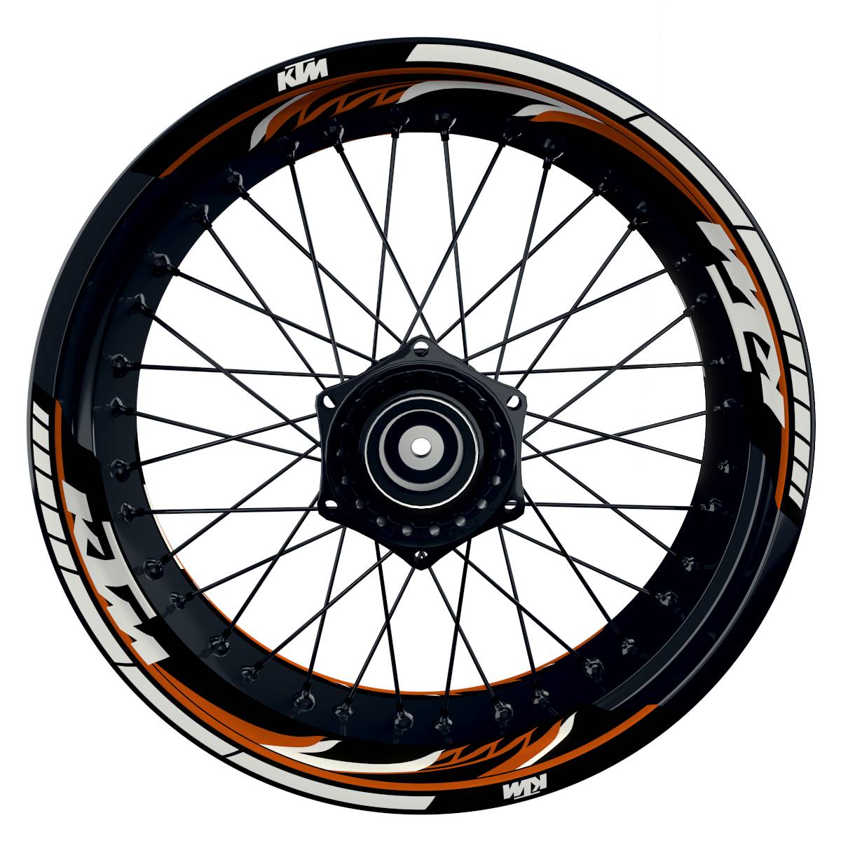 Motorrad Felgenaufkleber Half Spin - KTM Razor