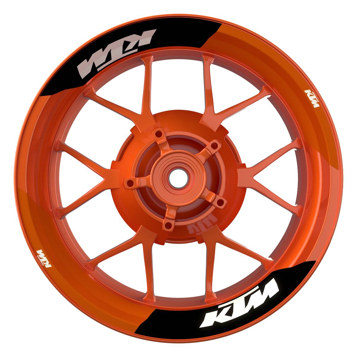 Motorrad Felgenaufkleber 360 Spin - KTM Saber