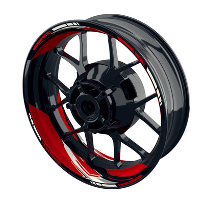 Felgenaufkleber RACING V3 Premium geteilt rot