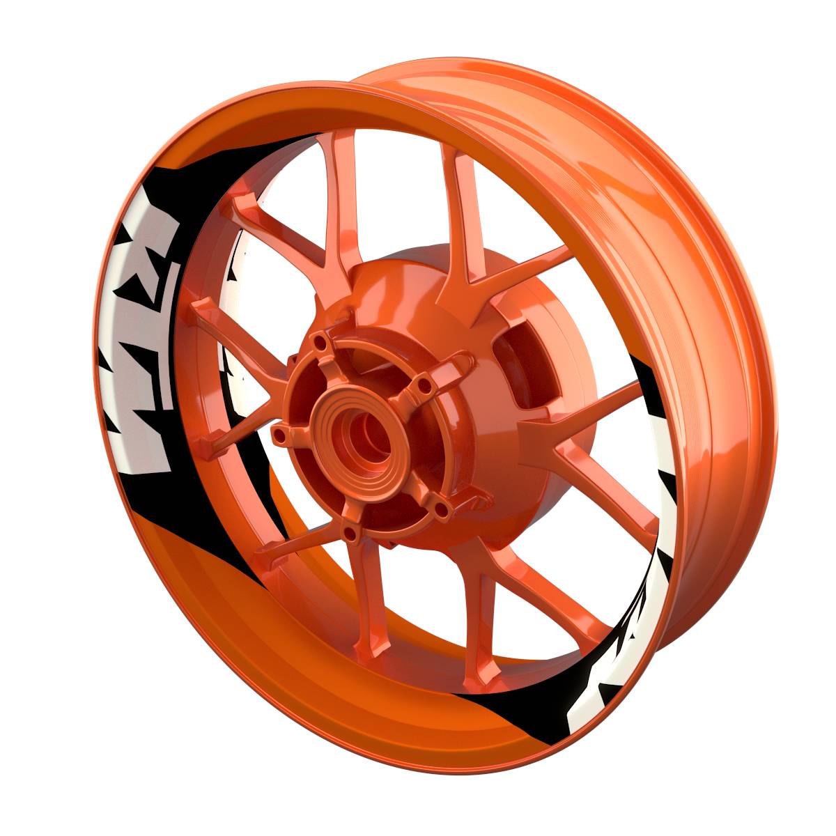Motorrad Felgenaufkleber 360 Spin - KTM Storm