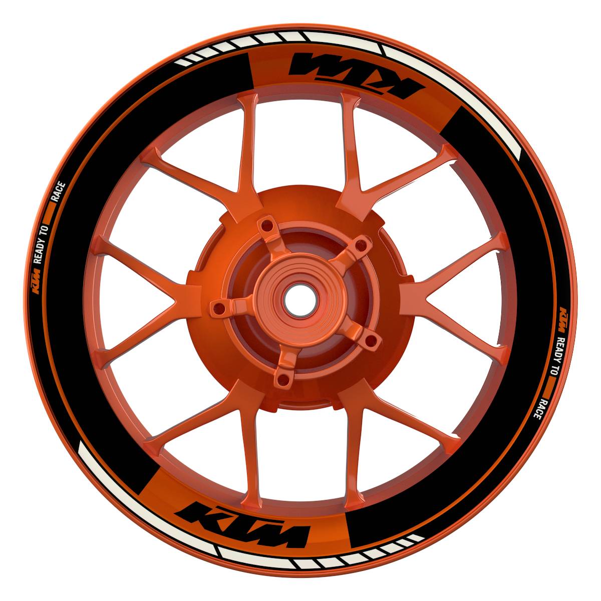 Motorrad Felgenaufkleber 360 Spin - KTM Clean