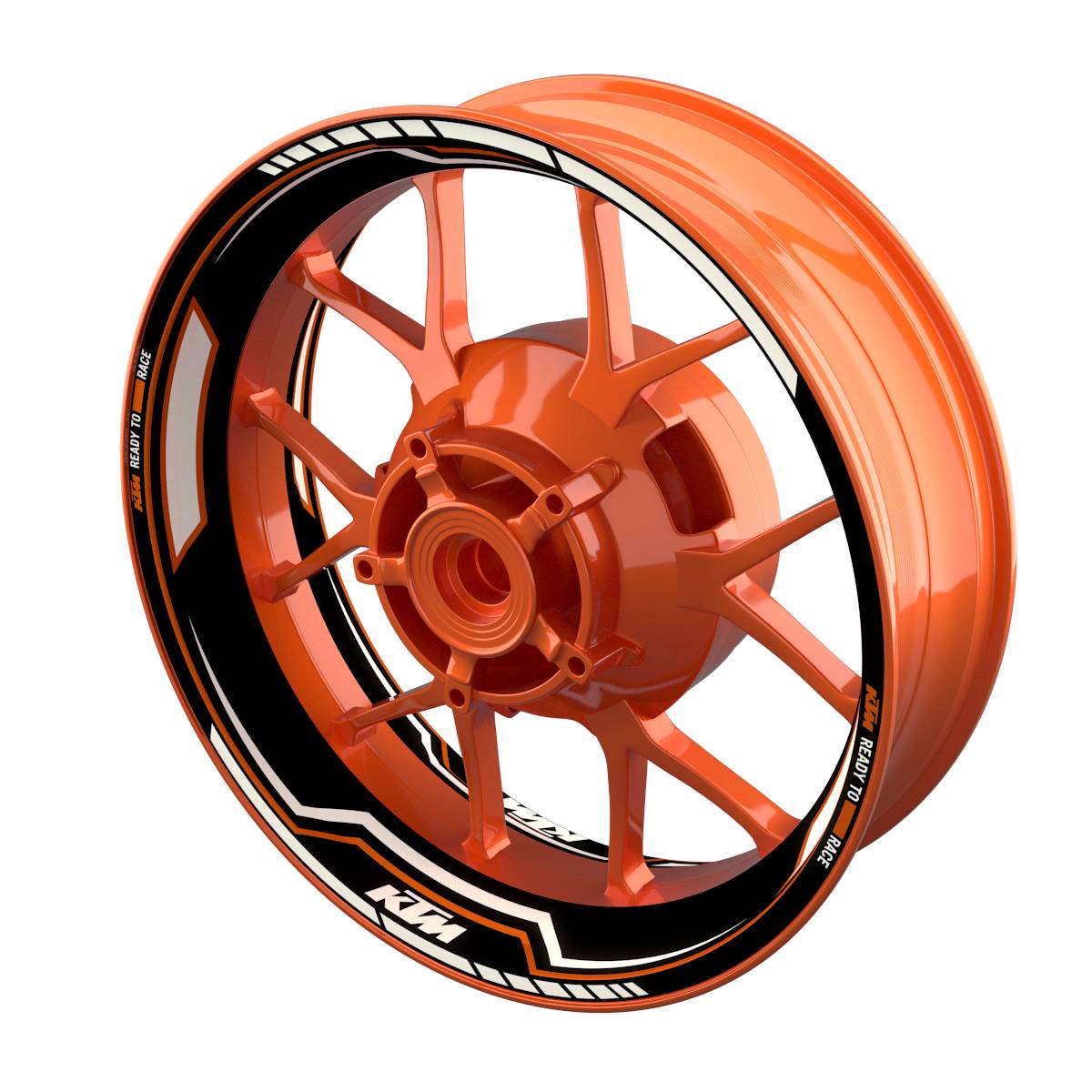 Motorrad Felgenaufkleber 360 Spin - KTM Lightning