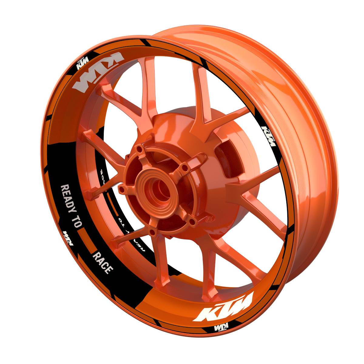 Motorrad Felgenaufkleber 360 Spin - KTM Thunder