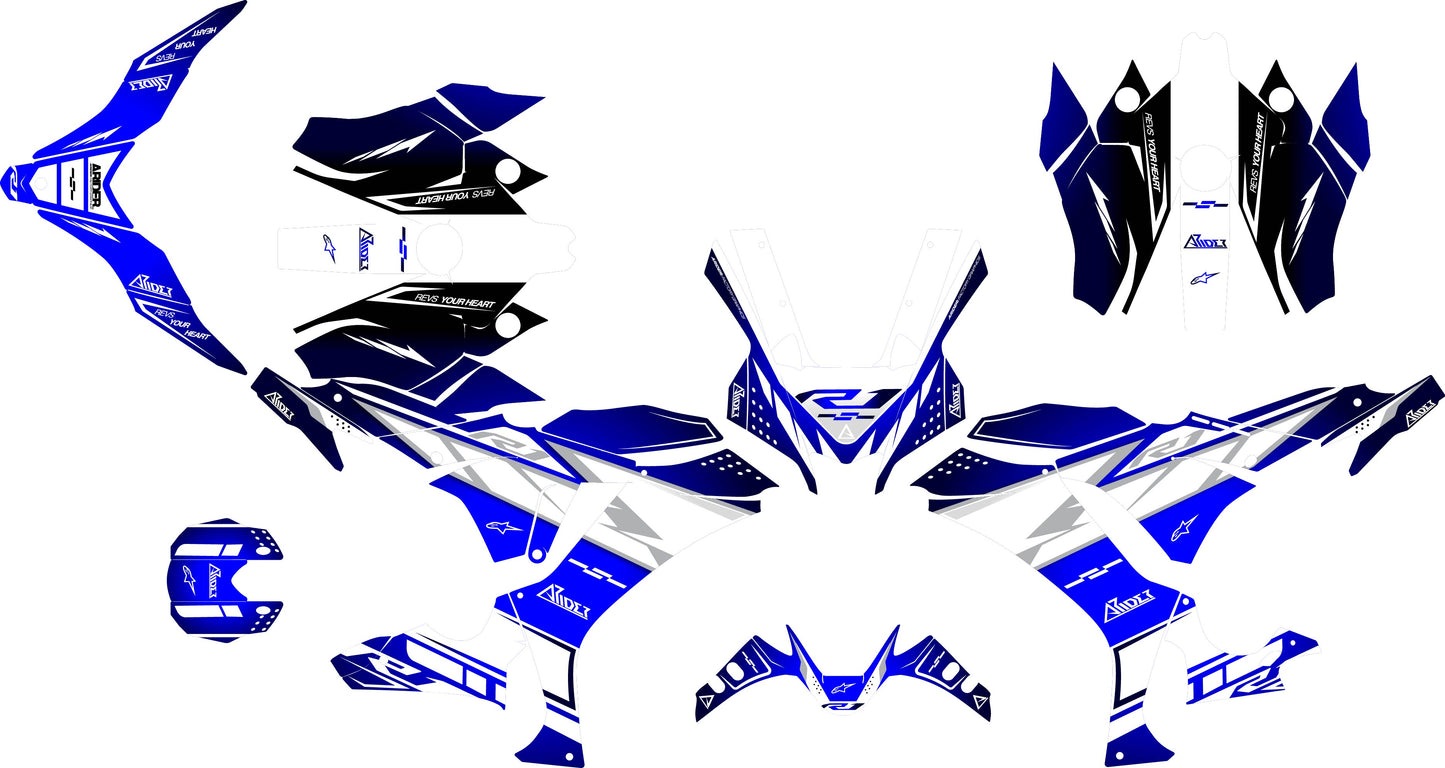 Graphics Kit suitable for Yamaha R1 - Track Edition