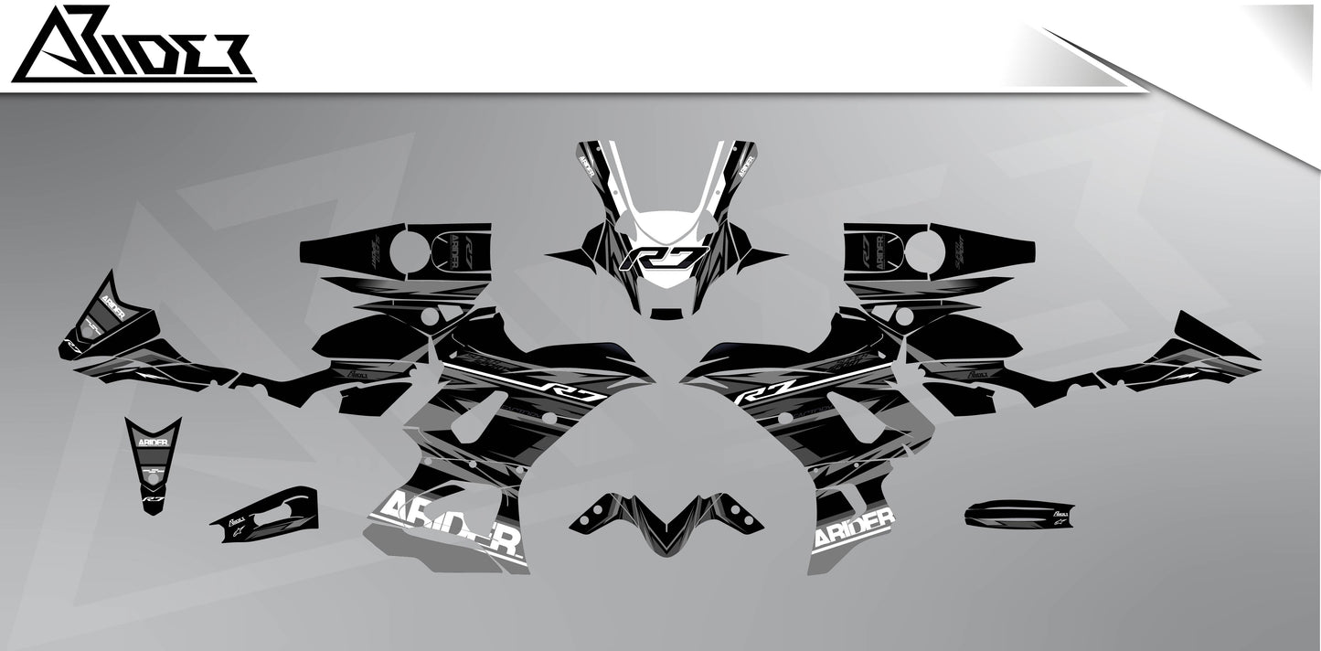 Graphics Kit suitable for Yamaha R7 - Race Edition