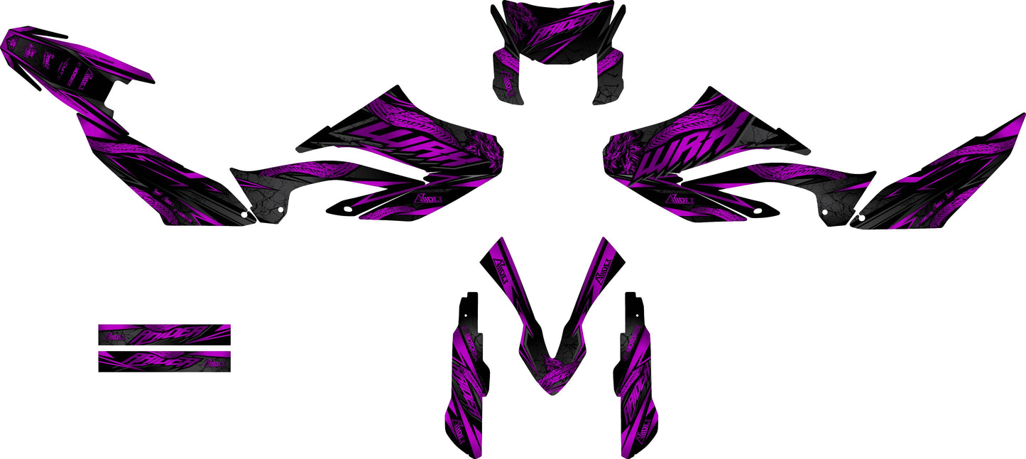 Graphics Kit suitable for Yamaha WR 125 X - Beast Edition