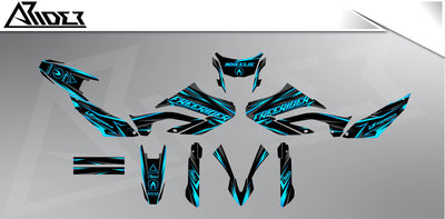 Graphics Kit suitable for Yamaha WR 125 X - FreeriderV1 Edition