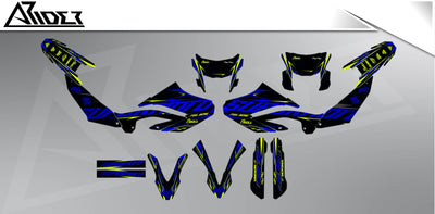 Graphics Kit suitable for Yamaha WR 125 X - Glitch Edition