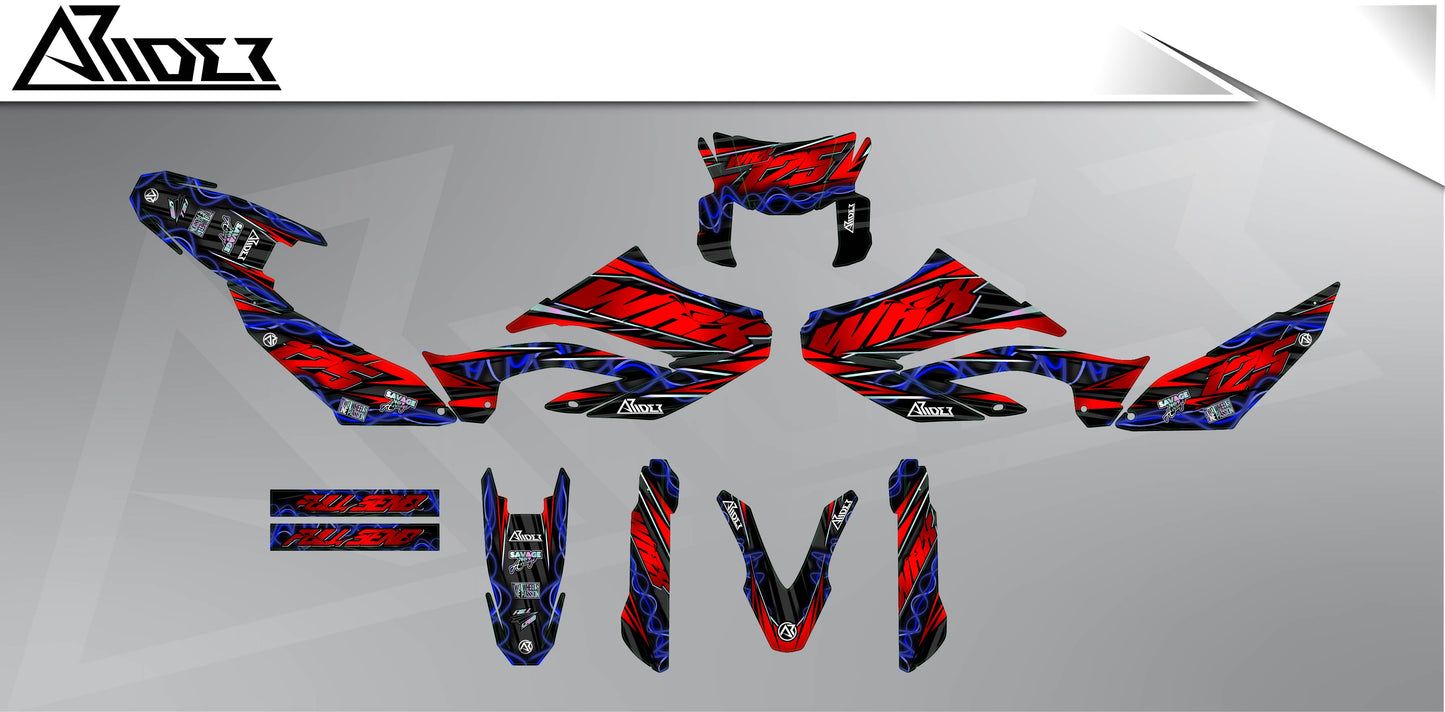 Graphics Kit suitable for Yamaha WR 125 X - Prime Edition