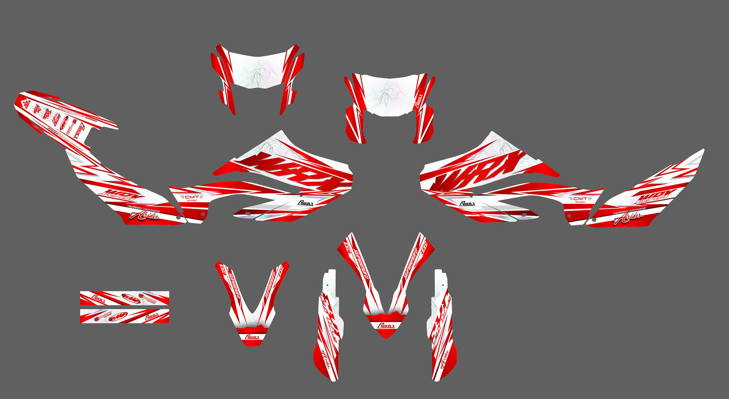 Graphics Kit suitable for Yamaha WR 125 X - Peak Edition