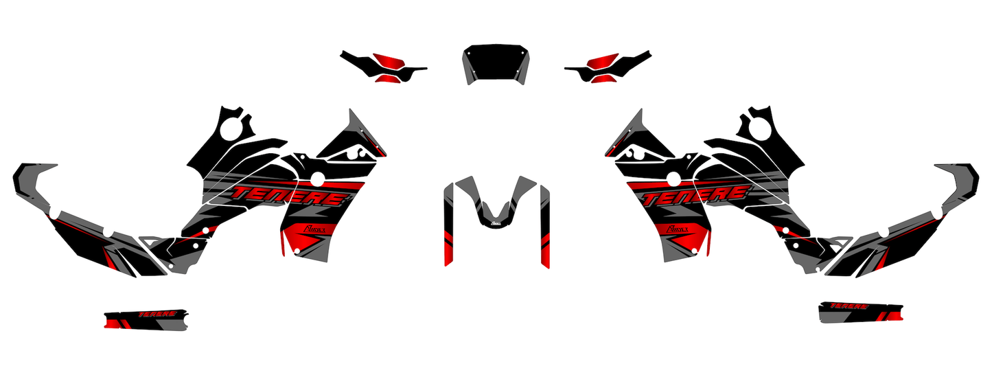 Graphics Kit suitable for Yamaha Tenere 700 - Advance Edition