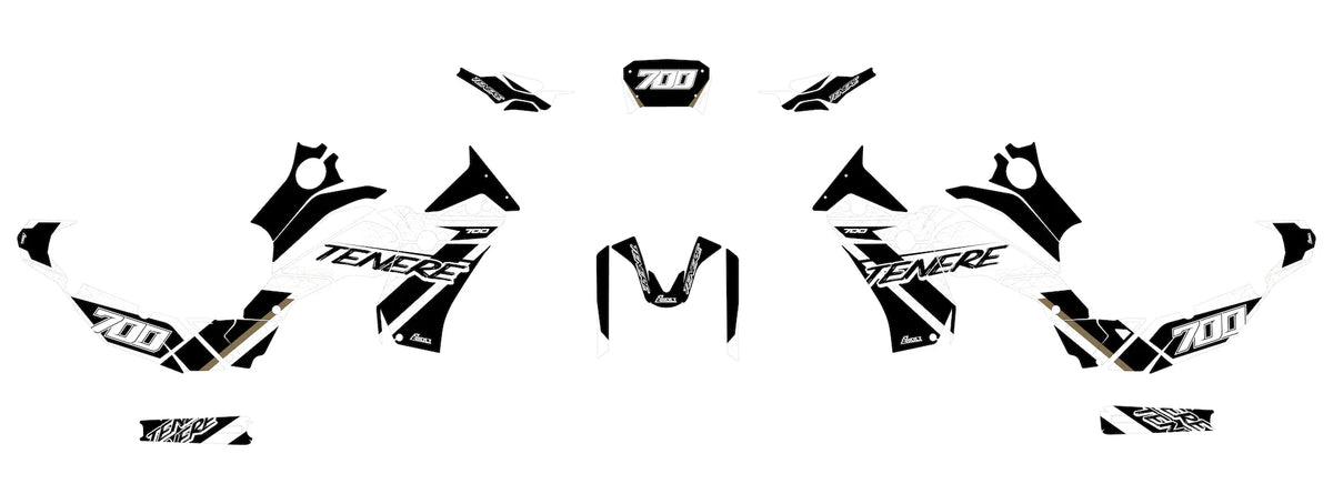 Dekor passend für Yamaha Tenere 700 - Desert Edition - Arider