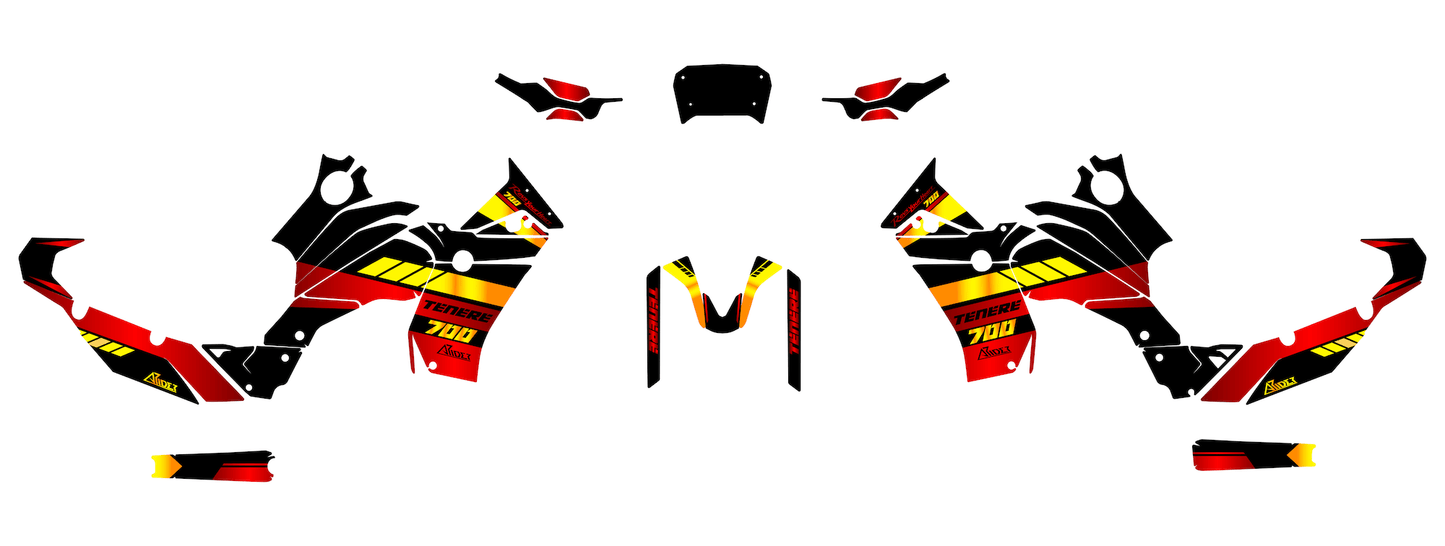Graphics Kit suitable for Yamaha Tenere 700 - Tracer Edition