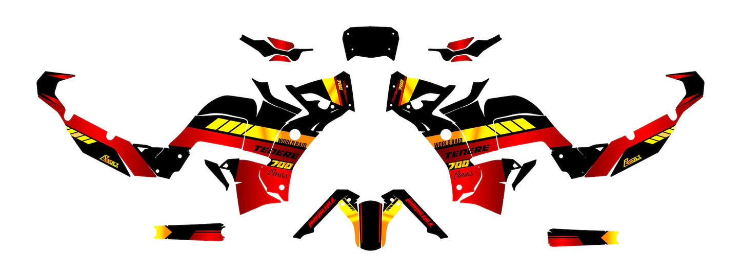Dekor passend für Yamaha Tenere 700 World Raid - Tracer Edition - Arider