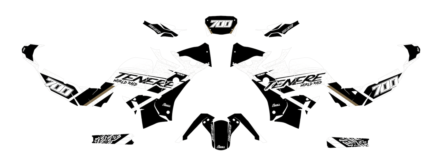 Graphics Kit suitable for Yamaha Tenere 700 World Raid - Desert Edition