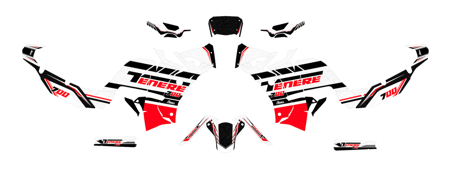 Graphics Kit suitable for Yamaha Tenere 700 World Raid - Explorer Edition