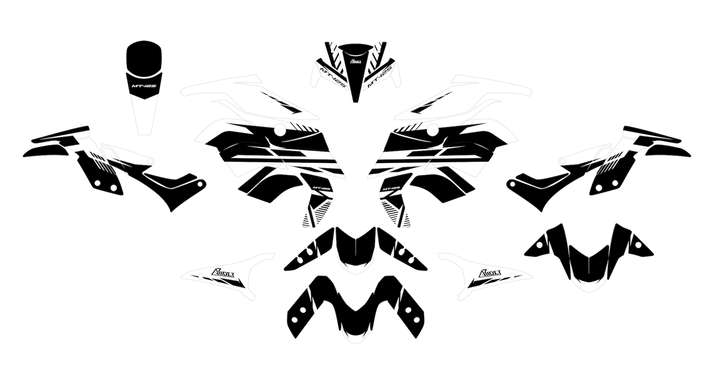 Graphics Kit suitable for Yamaha MT 125 - Factory Edition