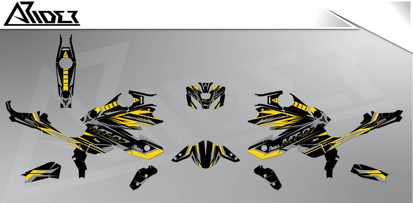 Graphics Kit suitable for Yamaha MT 07 - Factory Edition