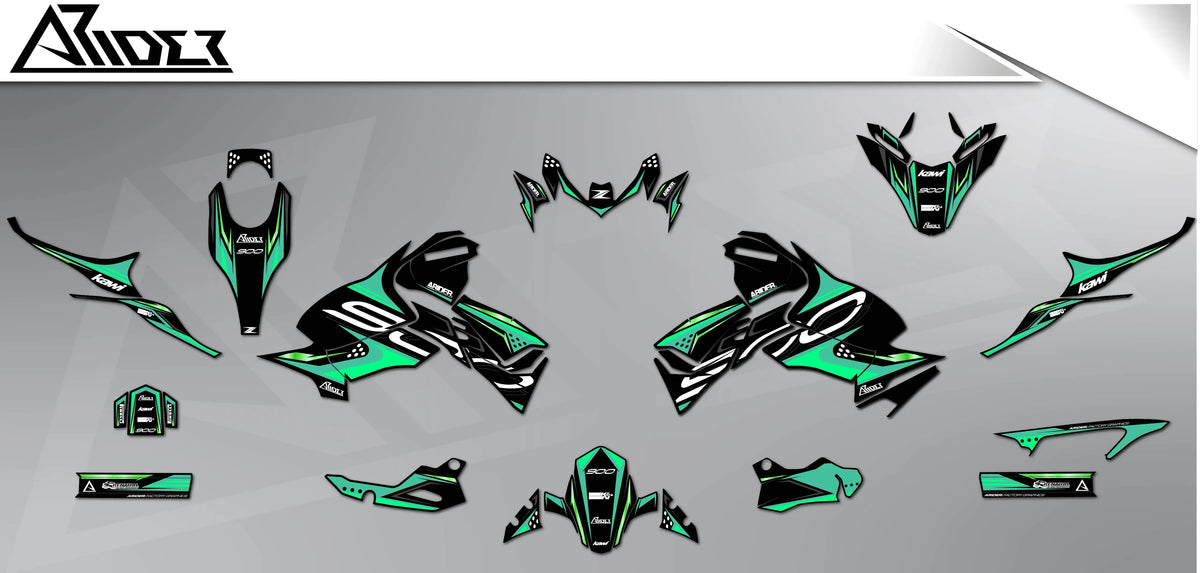 Dekor passend für Kawasaki Z900 - Chrono Edition - Arider