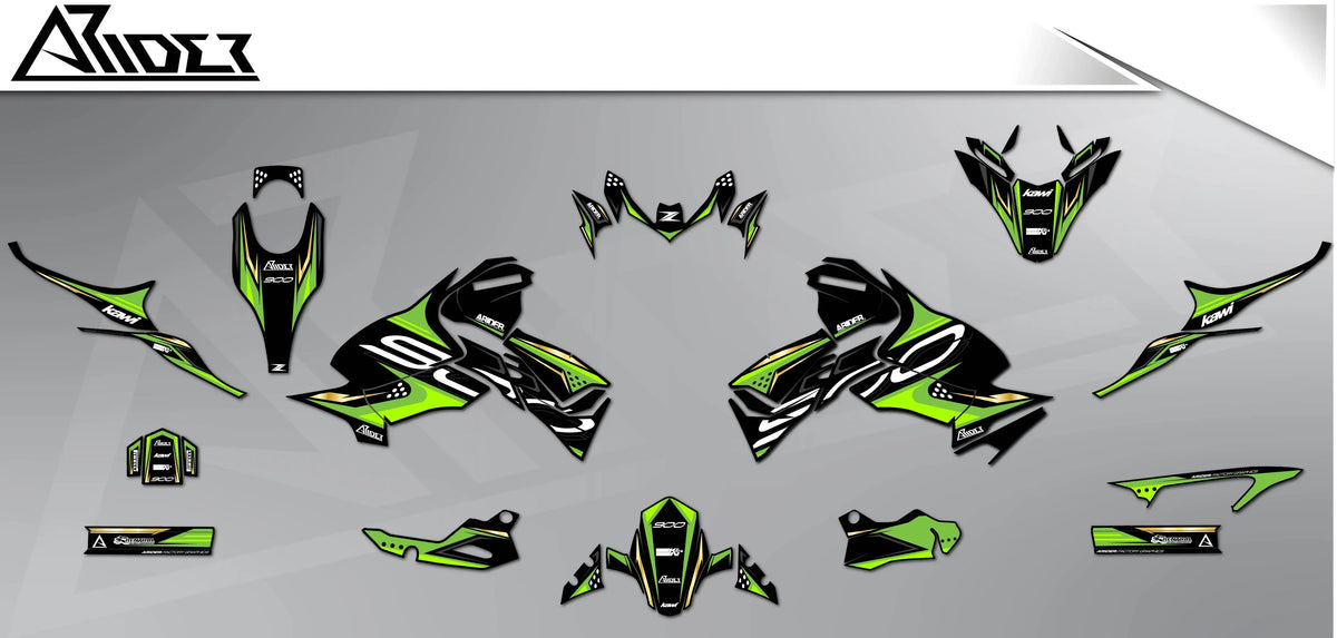 Dekor passend für Kawasaki Z900 - Chrono Edition - Arider