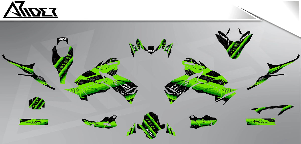 Dekor passend für Kawasaki Z900 - Flux Edition - Arider