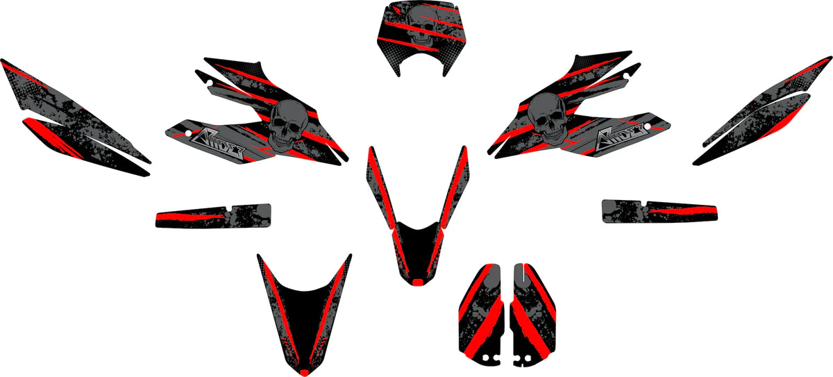 Dekor passend für Aprilia SX 125 - Skull Edition - Arider