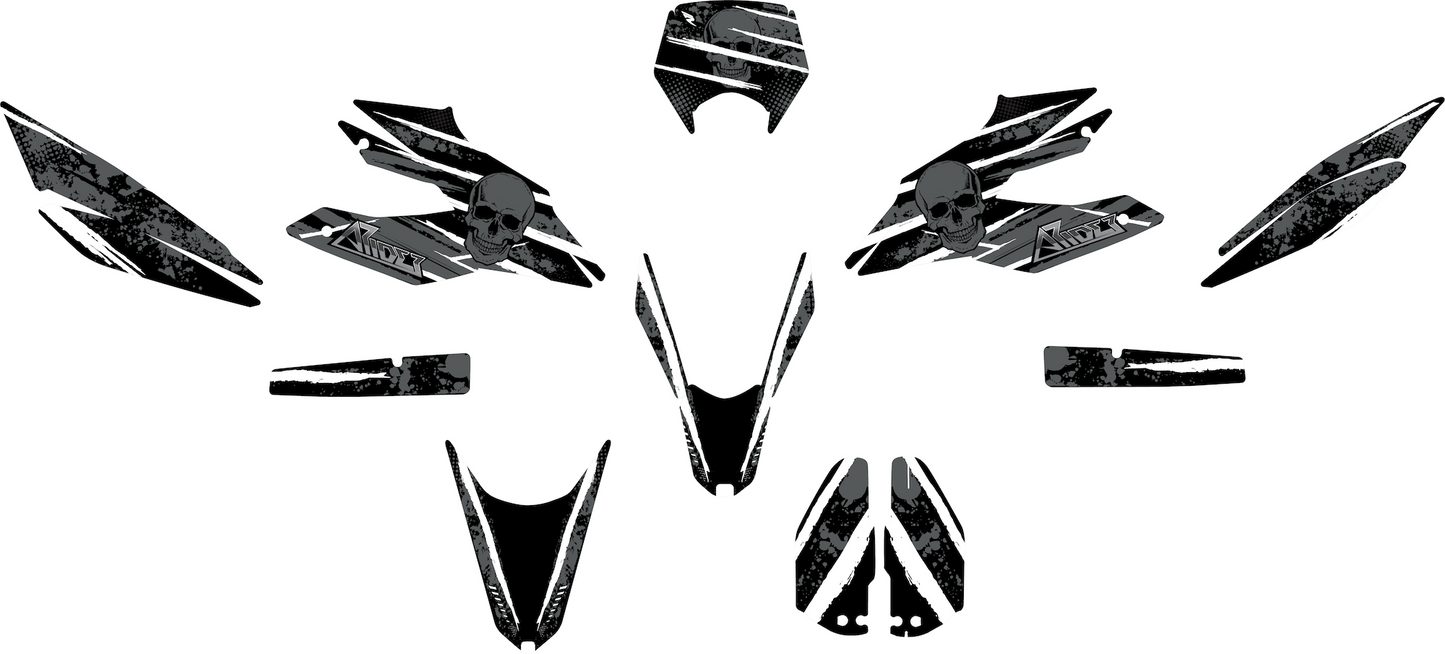 Graphics Kit suitable for Aprilia SX 125 - Skull Edition
