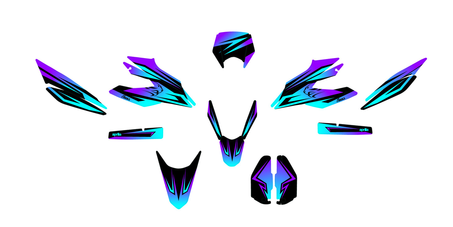 Graphics Kit suitable for Aprilia SX 125 - Faded Edition