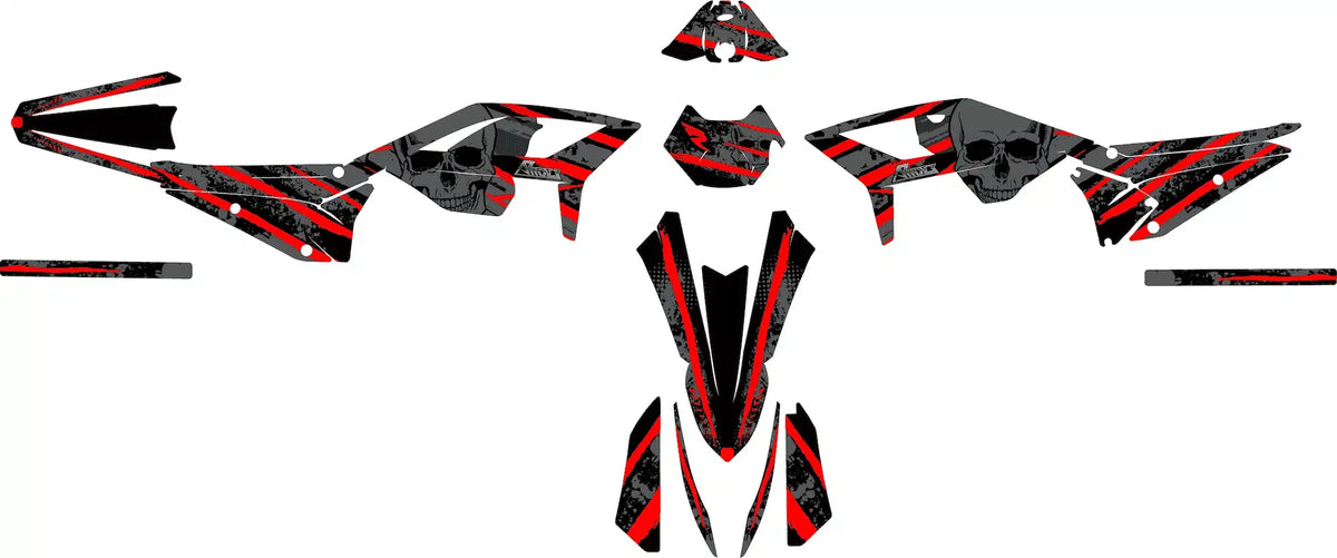 Dekor passend für Beta RR 50 - Skull Edition - Arider