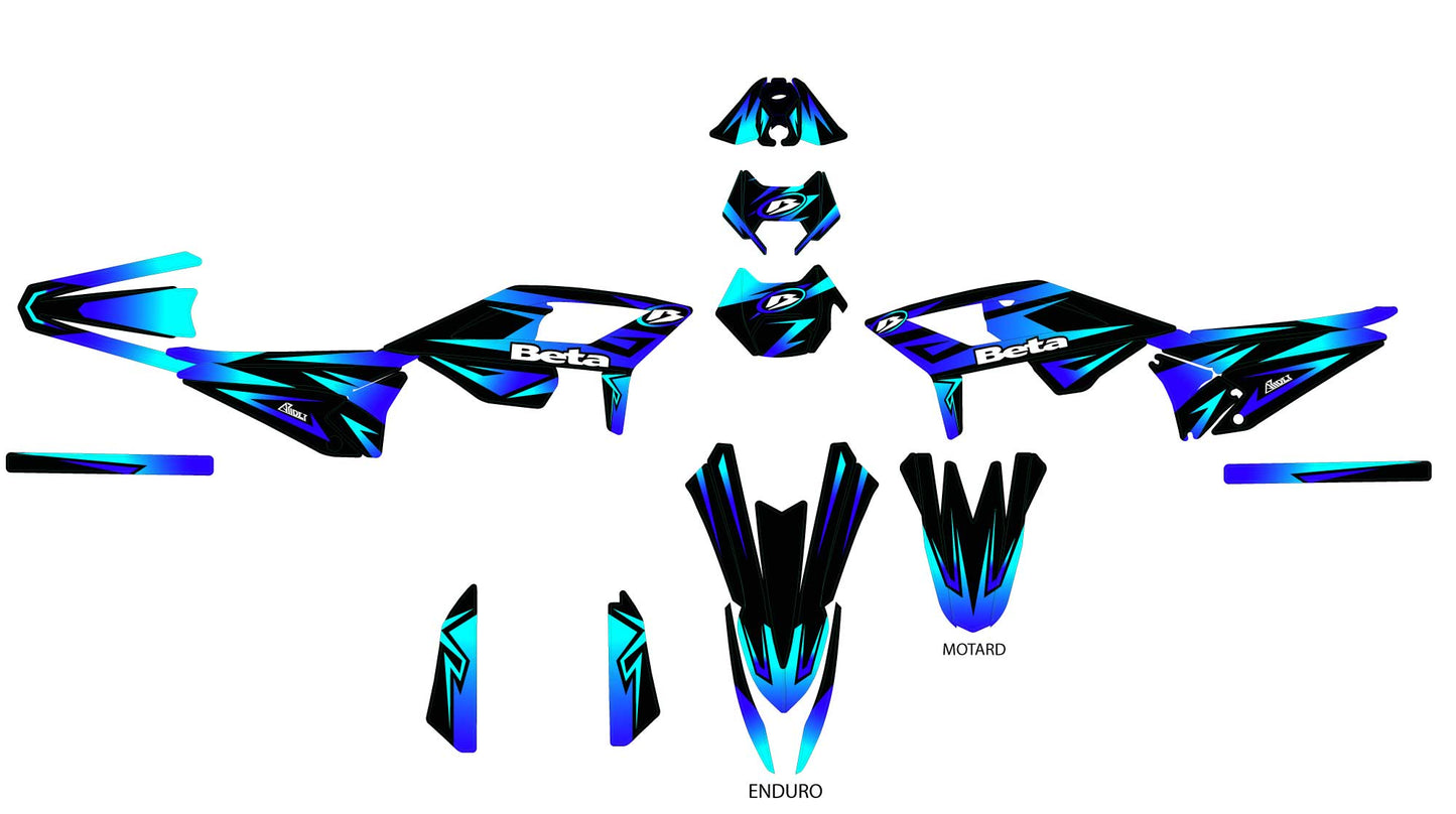 Graphics Kit suitable for Beta RR 50 / 125 - Faded Edition