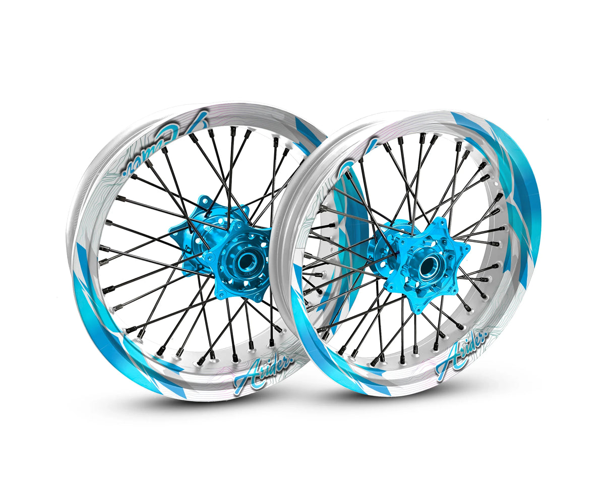 Motorrad Felgenaufkleber - 360° Spin - Peak Edition - Arider