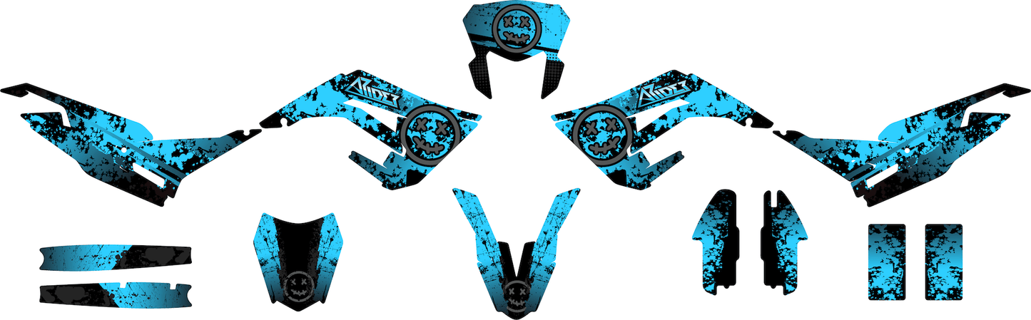 Graphics Kit suitable for Derbi Senda XTreme- Smiley Edition