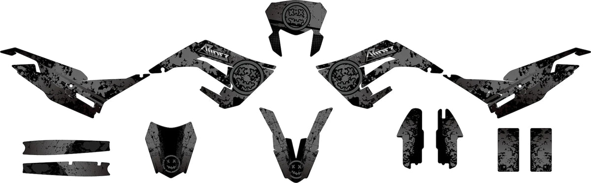 Dekor passend für Derbi Senda XTreme - Smiley Edition - Arider