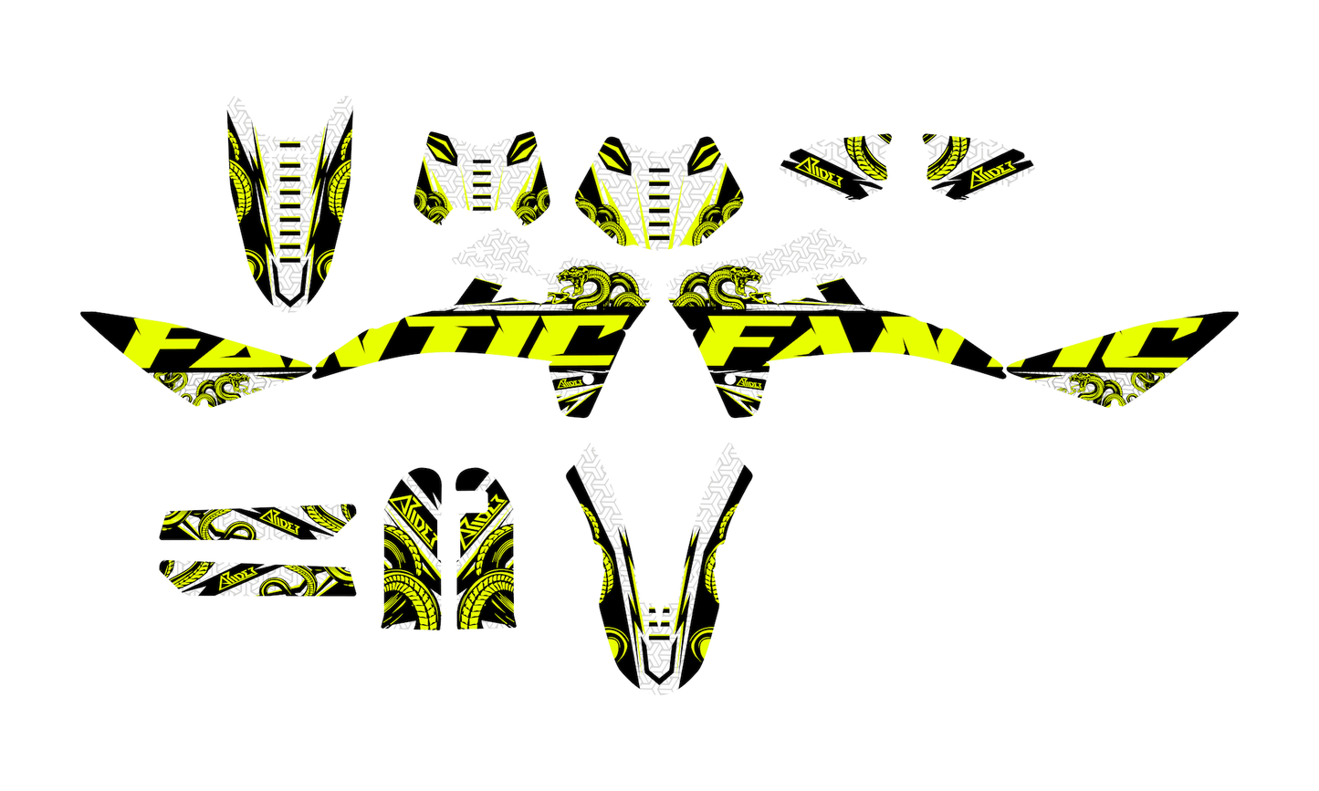 Graphics Kit suitable for Fantic XMF 50 / 125 - Mamba Edition