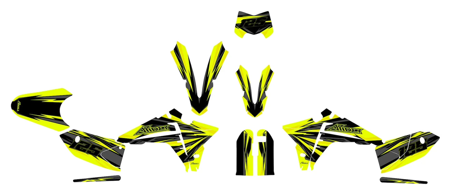 Dekor passend für Fantic XMF 50 / 125 - Lightning Edition - Arider