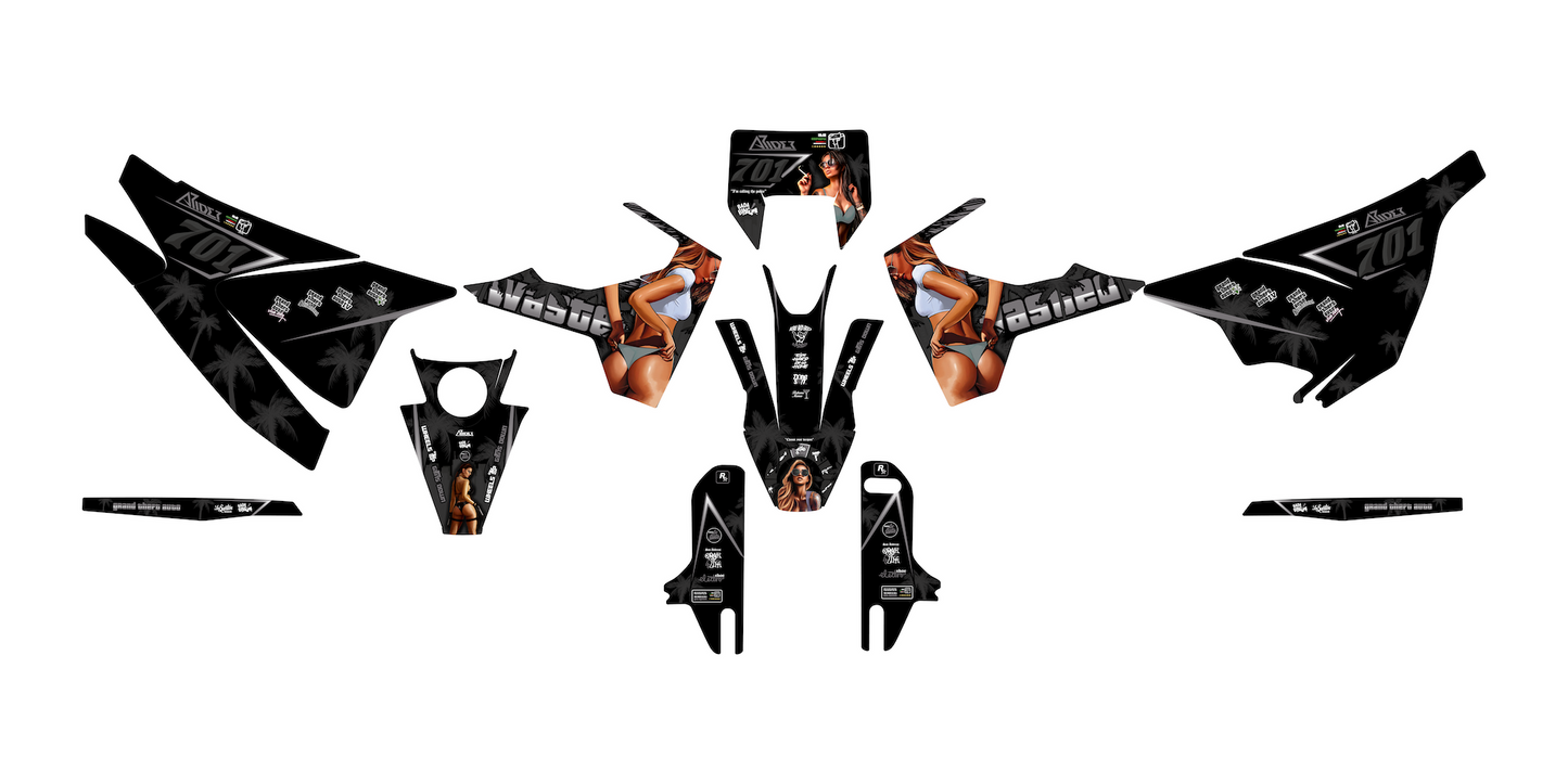 Graphics Kit suitable for Husqvarna 701- Wasted Edition