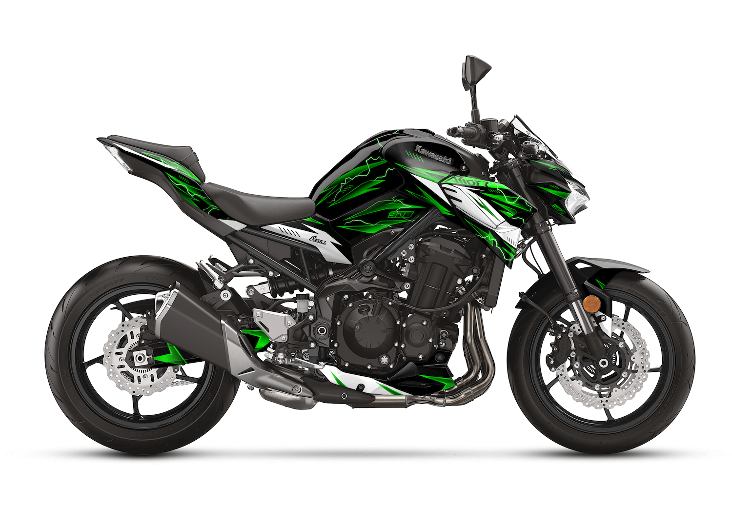 Graphics Kit suitable for Kawasaki Z900 Electrocute Edition – Arider