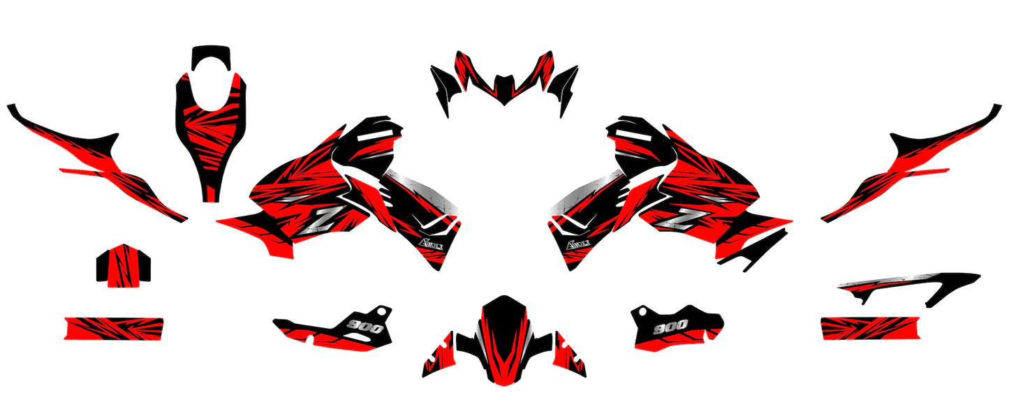 Dekor passend für Kawasaki Z900 - Vault Edition - Arider