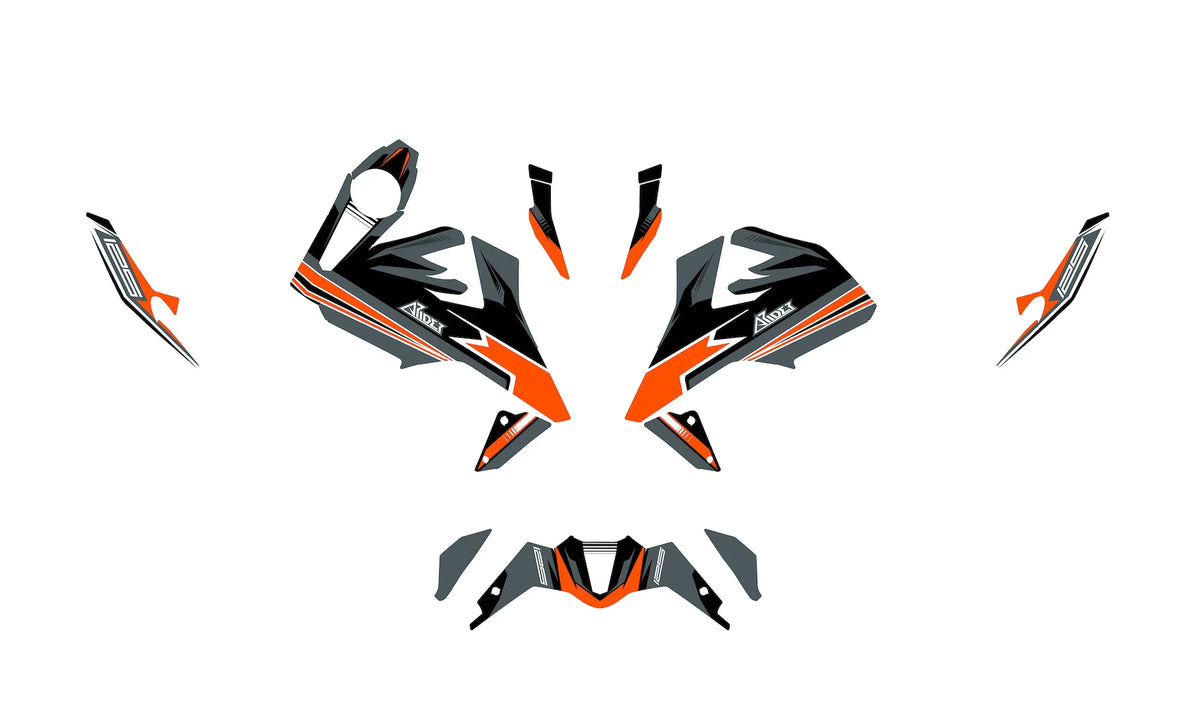 Dekor passend für KTM Duke 125 - Classic Edition - Arider
