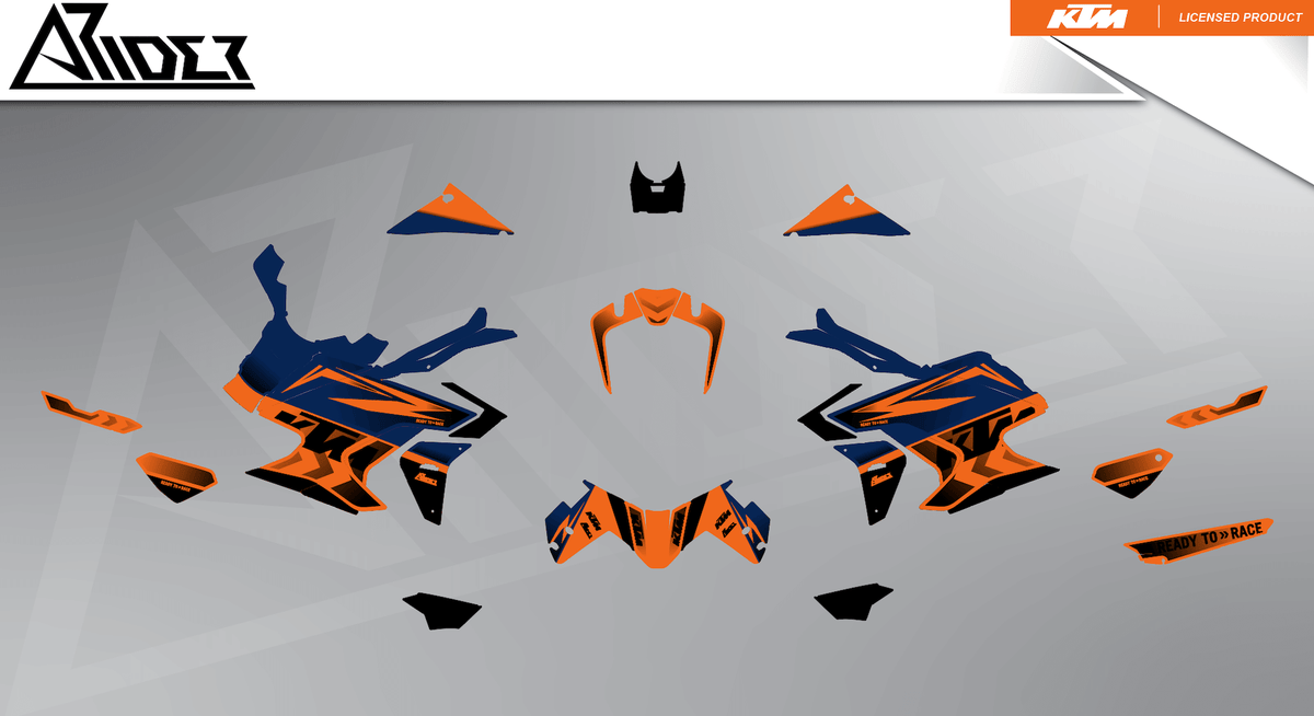 Graphics Kit suitable for KTM 1290 Super Adventure S, R - Base Edition