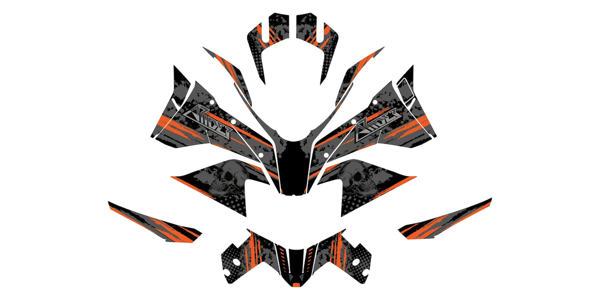 Dekor passend für KTM 1290 Super Adventure S, R - Skull Edition - Arider