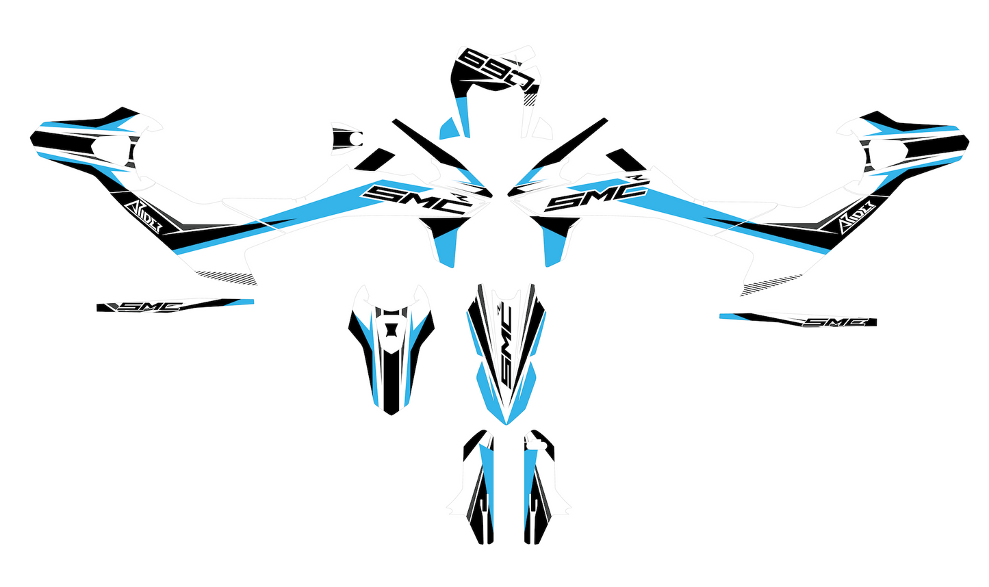 Dekor passend für KTM 690 SMC-R - Clean Edition - Arider