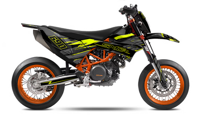Graphics Kit suitable for KTM 690 SMC-R- Blackbird Edition