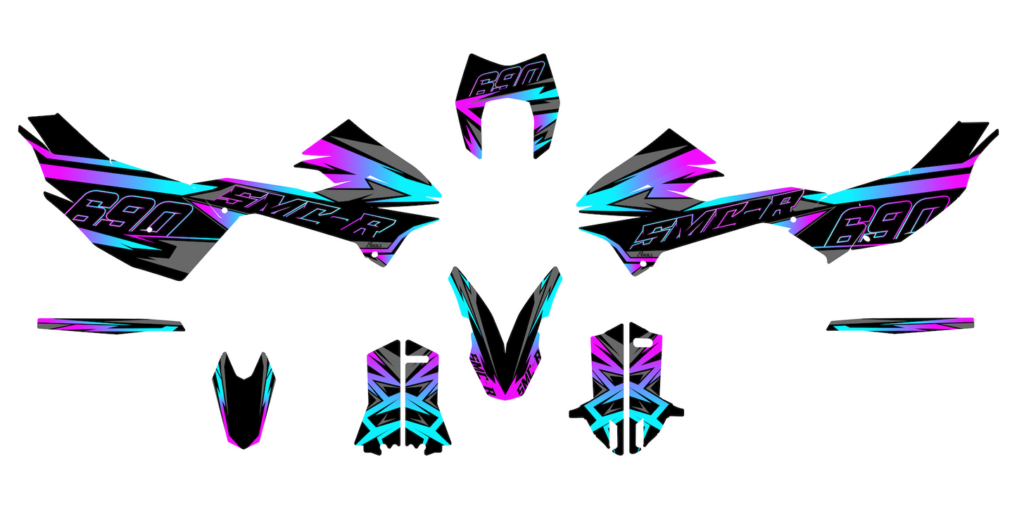 Dekor passend für KTM 690 SMC-R - Zenith Edition - Arider