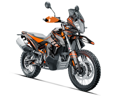 Graphics Kit suitable for KTM 890 Adventure - Skull Edition