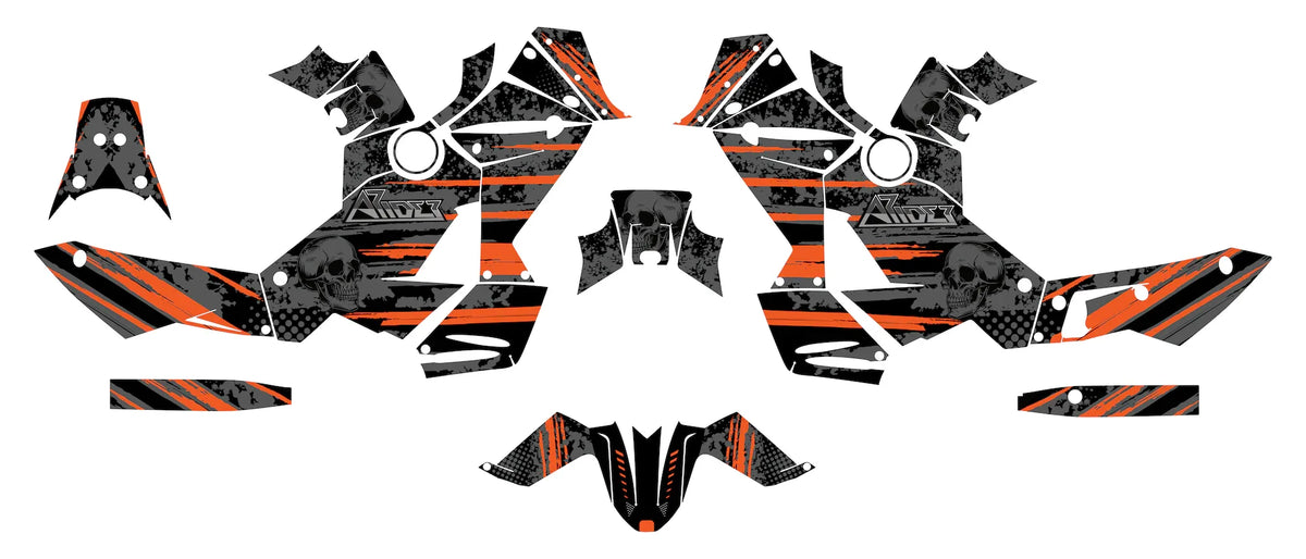 Dekor passend für KTM 950 / 990 Adventure - Skull Edition - Arider