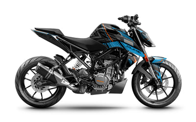 Graphics Kit suitable for KTM Duke 125 - Stripe Edition