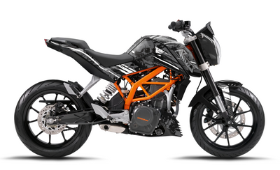 Graphics Kit suitable for KTM Duke 125 - Skull Edition