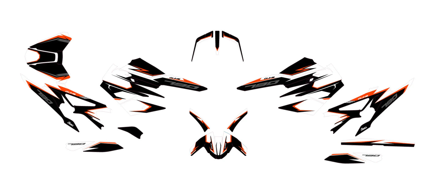 Dekor passend für KTM Duke 790- Finest Edition - Arider