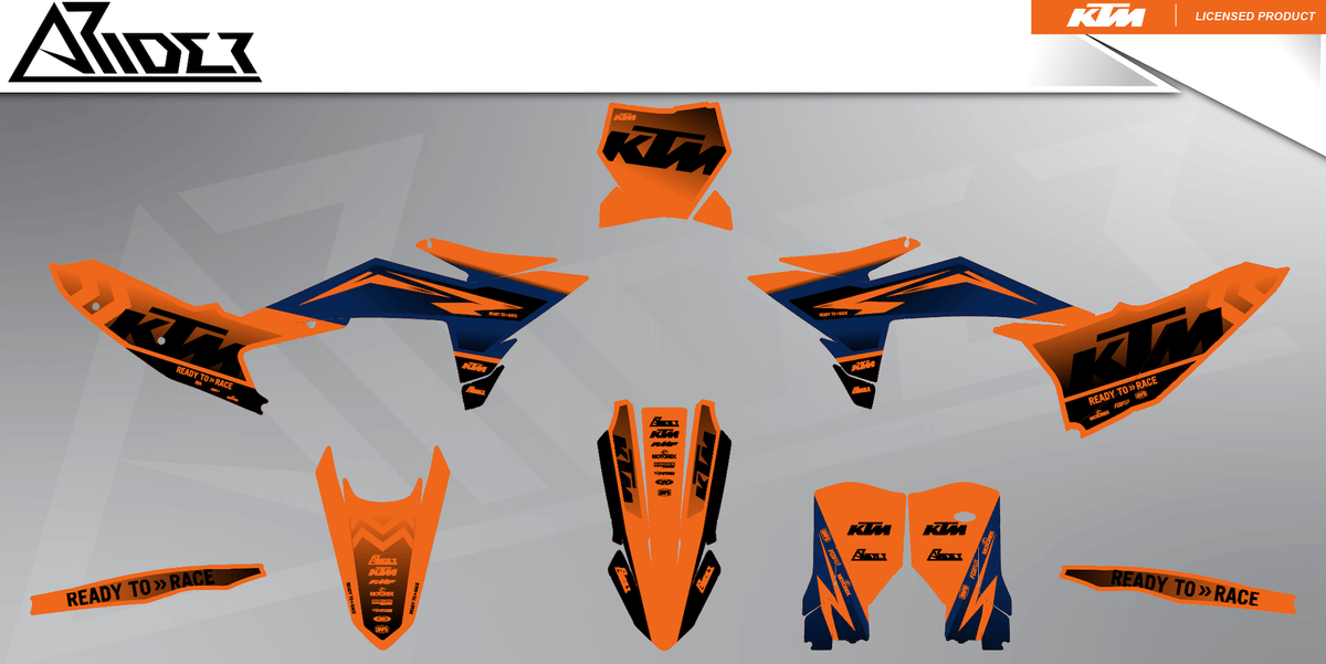 Graphics Kit suitable for KTM SX / SX-F - Base Edition